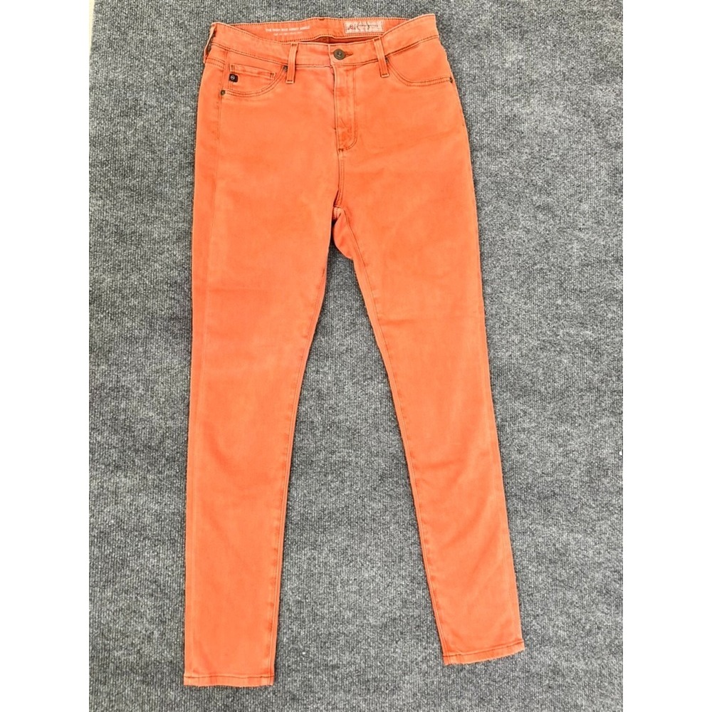 AG /Antropologie Womens Orange High RIse Abby Ankle Pants No Size Tag 26